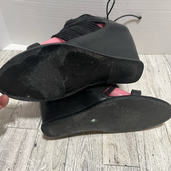 Ivy Kirzhner Mykonos Macrame Rope Sandals black wedge size 8 - Picture 12 of 15